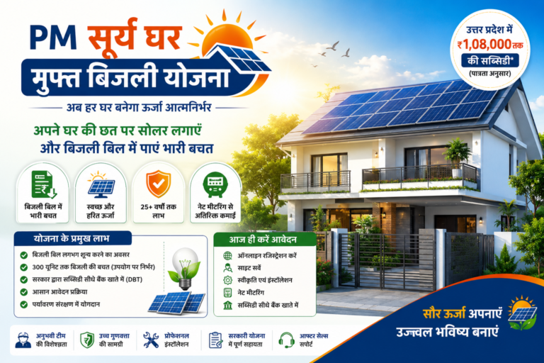 प्रधानमंत्री सूर्य घर: मुफ्त बिजली योजना